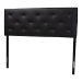 Baxton Studio Baltimore Modern and Contemporary King Black Faux Leather Upholstered Headboard - BBT6431-Black-King HB