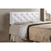 Baxton Studio Baltimore Modern and Contemporary King White Faux Leather Upholstered Headboard