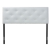 Baxton Studio Bedford White Queen Sized Headboard - BBT6431-White-HB-Queen