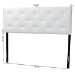 Baxton Studio Bedford White Queen Sized Headboard - BBT6431-White-HB-Queen