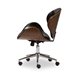 Baxton Studio Bruce Walnut and Black Modern Office Chair - SDM-2240-5 Walnut/Black