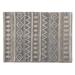 Baxton Studio Callum Modern and Contemporary Ivory and Blue Handwoven Wool Blend Area Rug - Callum-White/Blue-Rug