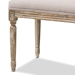 Baxton Studio Clairette Wood Traditional French Bench