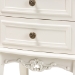 Baxton Studio Darla Classic and Traditional French White and Cherry Brown Finished Wood 2-Drawer End Table - JY-132041-2DW ET