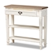 Baxton Studio Dauphine Traditional French Accent Console Table-1 Drawer - CHR10VM/M B-C