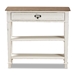 Baxton Studio Dauphine Traditional French Accent Console Table-1 Drawer - CHR10VM/M B-C