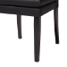 Baxton Studio Dylin Modern and Contemporary Black Faux Leather Button-Tufted Nail heads Trim Dining Chair - BBT5158-Black