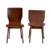 Baxton Studio Elsa Mid-century Modern Scandinavian Style Dark Walnut Bent Wood Dining Chair - RT364-TBL Elsa Dining Chair