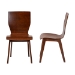 Baxton Studio Elsa Mid-century Modern Scandinavian Style Dark Walnut Bent Wood Dining Chair - RT364-TBL Elsa Dining Chair