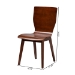 Baxton Studio Elsa Mid-century Modern Scandinavian Style Dark Walnut Bent Wood Dining Chair - RT364-TBL Elsa Dining Chair