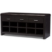 Baxton Studio Espresso Entryway Bench - WI5374