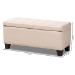 Baxton Studio Fera Modern and Contemporary Beige Fabric Upholstered Storage Ottoman - WS-2005-P-Beige-OTTO