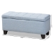 Baxton Studio Fera Modern and Contemporary Light Blue Fabric Upholstered Storage Ottoman - WS-2005-P-Light Blue-OTTO
