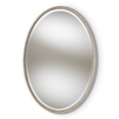 Baxton Studio Graca Modern and Contemporary Antique Silver Finished Oval Accent Wall Mirror Baxton Studio restaurant furniture, hotel furniture, commercial furniture, wholesale living room furniture, wholesale mirror, classic mirrors