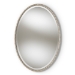 Baxton Studio Graca Modern and Contemporary Antique Silver Finished Oval Accent Wall Mirror - RXW-6156