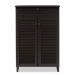 Baxton Studio Harding Espresso Shoe-Storage Cabinet - FP-03LV-Espresso