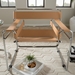 Baxton Studio Jericho Tan Leather Mid-Century Modern Accent Chair - ALC-3001 Tan