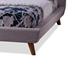 Baxton Studio Jonesy Scandinavian Style Mid-century Beige Fabric  Upholstered King Size Platform Bed - BBT6537-King-Beige