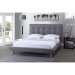 Baxton Studio Jonesy Scandinavian Style Mid-century Grey Fabric  Upholstered Queen Size Platform Bed - BBT6537-Queen-Grey