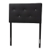 Baxton Studio Kirchem Modern and Contemporary Black Faux Leather Upholstered Twin Size Headboard - BBT6432-Black-Twin HB