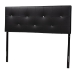 Baxton Studio Kirchem Upholstered Black Full Sized Headboard - BBT6432-Black-HB-Full