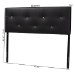 Baxton Studio Kirchem Upholstered Black Full Sized Headboard - BBT6432-Black-HB-Full