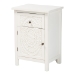 Baxton Studio Lambert Classic and Traditional White Finished Wood 1-Drawer End Table - JY20B083-White-ET