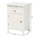 Baxton Studio Lambert Classic and Traditional White Finished Wood 1-Drawer End Table - JY20B083-White-ET