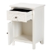 Baxton Studio Lambert Classic and Traditional White Finished Wood 1-Drawer End Table - JY20B083-White-ET