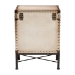 Baxton Studio Laura Vintage White Canvas Lift-Top Trunk End Table - JY23B237-Open Box Laura White-ET