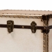 Baxton Studio Laura Vintage White Canvas Lift-Top Trunk End Table - JY23B237-Open Box Laura White-ET