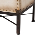 Baxton Studio Laura Vintage White Canvas Lift-Top Trunk End Table - JY23B237-Open Box Laura White-ET