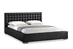 Baxton Studio Madison Black Modern Bed with Upholstered Headboard - Queen Size - BBT6183-Black-Bed