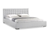 Baxton Studio Madison White Modern Bed with Upholstered Headboard - King Size - BBT6183-White-King Bed
