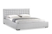 Baxton Studio Madison White Modern Bed with Upholstered Headboard - Queen Size - BBT6183-White-Bed