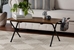 Baxton Studio Mariela Natural Brown and Black Low Profile Coffee Table with Basket - TDA-W2001-Desk
