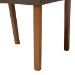 Baxton Studio Montreal Mid-Century Dark Walnut Wood Grey Faux Leather Dining Chair - RT281-CHR