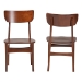 Baxton Studio Netherlands Mid-century Modern Scandinavian Style Dark Walnut Bent Wood Dining Side Chair - RT365-CHR