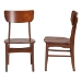 Baxton Studio Netherlands Mid-century Modern Scandinavian Style Dark Walnut Bent Wood Dining Side Chair - RT365-CHR