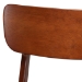 Baxton Studio Netherlands Mid-century Modern Scandinavian Style Dark Walnut Bent Wood Dining Side Chair - RT365-CHR