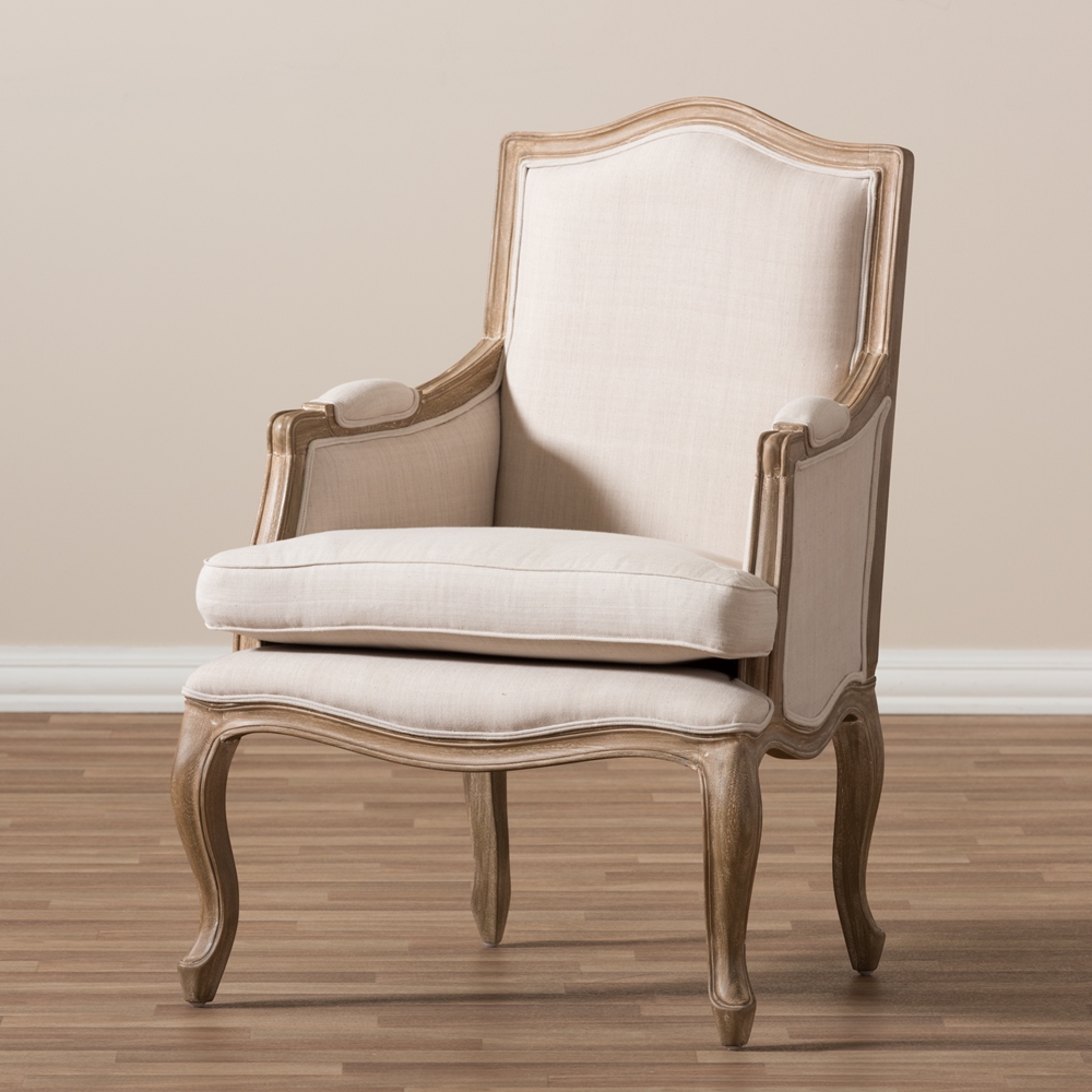Baxton StudioNivernais Wood Traditional French Accent Chair | Wholesale