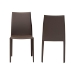 Baxton Studio Rockford Modern and Contemporary Taupe Bonded Leather Upholstered Dining Chair (Set of 2) - ALC-1025-Taupe