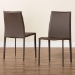 Baxton Studio Rockford Modern and Contemporary Taupe Bonded Leather Upholstered Dining Chair (Set of 2) - ALC-1025-Taupe