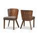 Baxton Studio Sparrow Brown Wood Modern Dining Chair (Set of 2)