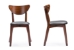 Baxton Studio Sumner Mid-Century Style "Walnut" Brown  5-Piece Dining SetOne (1) Dining Table, Four (4) Dining Chairs - RT331-TBL-CHR