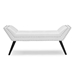 Baxton Studio Tamblin Modern and Contemporary White Faux Leather Upholstered Large Ottoman Seating Bench - WS-22592-Matt White