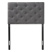 Baxton Studio Viviana Modern and Contemporary Grey Fabric Upholstered Button-Tufted Twin Size Headboard - BBT6506-Grey-Twin HB