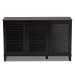 Baxton Studio Warren Espresso Shoe-Storage Cabinet - FP-04LV-Espresso