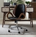 Baxton Studio Watson Walnut and Black Modern Office Chair - SDM2225-5-Walnut/Black-OC
