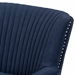 Baxton Studio Wilhelm Classic and Traditional Navy Blue Velvet Fabric Upholstered and Dark Brown Finished Wood Armchair - HH-056-Velvet Blue-Chair